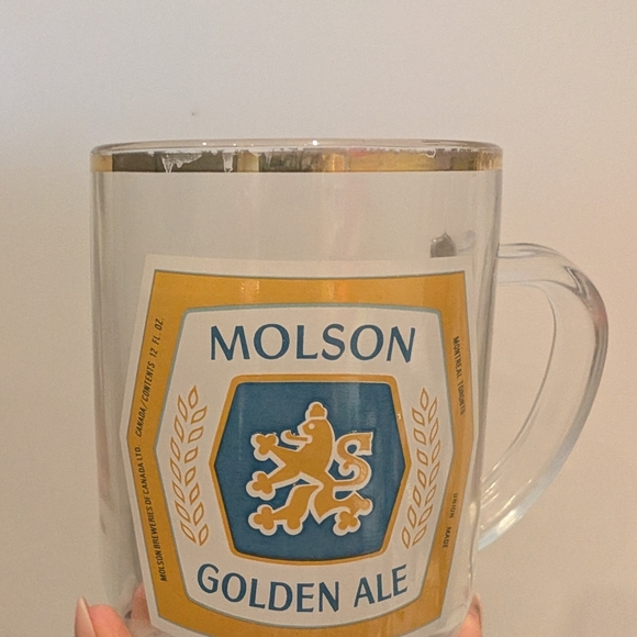 Molson Golden Ale Glass Mug - Picture 3 of 7